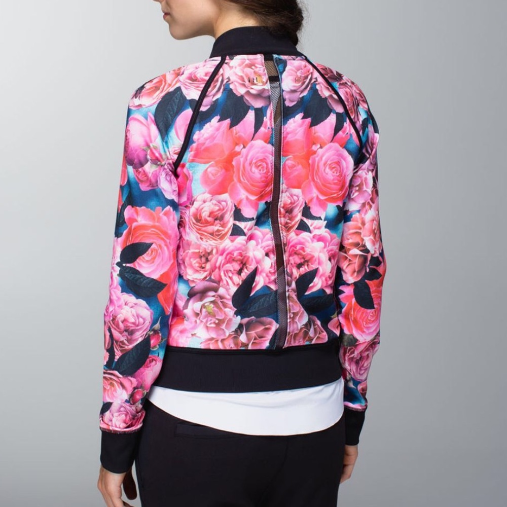 Lululemon Floral Bomber Jacket